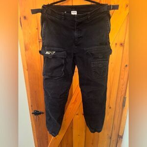 Gymshark Black Men's Cargo Pants David Laid collab (rare)